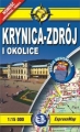 Krynica-Zdrój i okolice kieszonkowy plan miasta laminowany 1:15