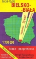 M-34-75/76 Bielsko-Biała. Mapa topograficzno-turystyczna 1:100 0