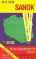 M-34-93/94 Sanok. Mapa topograficzno-turystyczna 1:100 000 wyd.