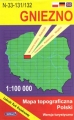 N-33-131/132 Gniezno. Mapa topograficzno-turystyczna 1:100 000 w