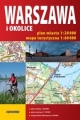 Warszawa i okolice 2 w 1 atlas miasta 1:20 000 + atlas turystycz