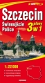 Szczecin, Police, Świnoujście 3 w 1 plan miasta 1:22 000 Express