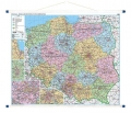 Polska. Mapa ścienna administracyjno-drogowa 1:800 000 wyd. Eko-