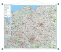 Polska. Mapa ścienna drogowa 1:700 000 wyd. Eko-Graf