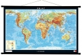 Świat. Mapa ścienna fizyczna 1: 21,5 mln wyd. Klett