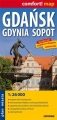 Gdańsk, Gdynia, Sopot plan miasta laminowany 1:26 000 ExpressMap