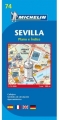 Sewilla / Sevilla. Plan miasta 1:10 000 M74 wyd. Michelin