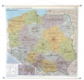 Polska. Mapa ścienna administracyjno-drogowa 1:500 000 wyd. Eko-