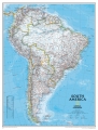 Ameryka Południowa. Mapa ścienna polityczna Classic w ramie 1:7,
