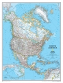 Ameryka Północna. Mapa ścienna polityczna Classic w ramie 1:8,95