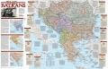 Bałkany. Mapa ścienna w ramie 1:2,85 mln wyd. National Geographi