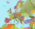 Europa. Mapa ścienna polityczno-drogowa w ramie 1:3,7 mln wyd. J
