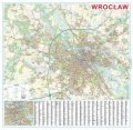 Wrocław. Ścienny plan miasta w ramie 1:18 500 wyd. Eko-Graf
