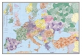 Europa. Mapa ścienna kodów pocztowych w ramie 1:3,6 mln wyd. Sti