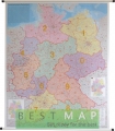 Niemcy. Mapa ścienna kodów pocztowych 1:750 000 wyd. Stiefel