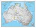 Australia. Mapa ścienna polityczna Classic magnetyczna w ramie 1