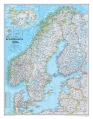 Skandynawia. Mapa ścienna Classic magnetyczna w ramie 1:2,8 mln