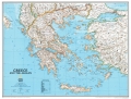 Grecja i Morze Egejskie. Mapa ścienna Classic magnetyczna w rami
